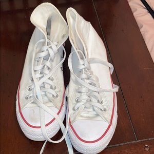 Used white converse high tops